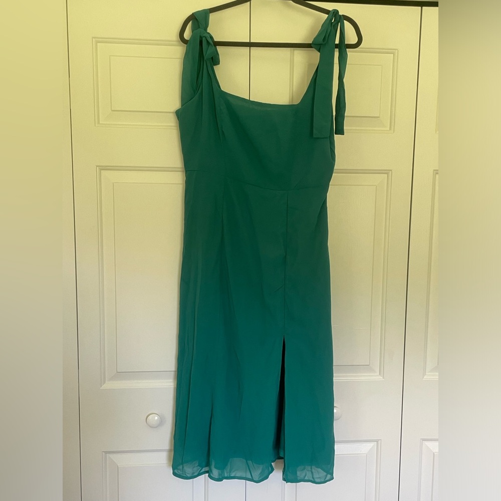 Green Chiffon Dress
